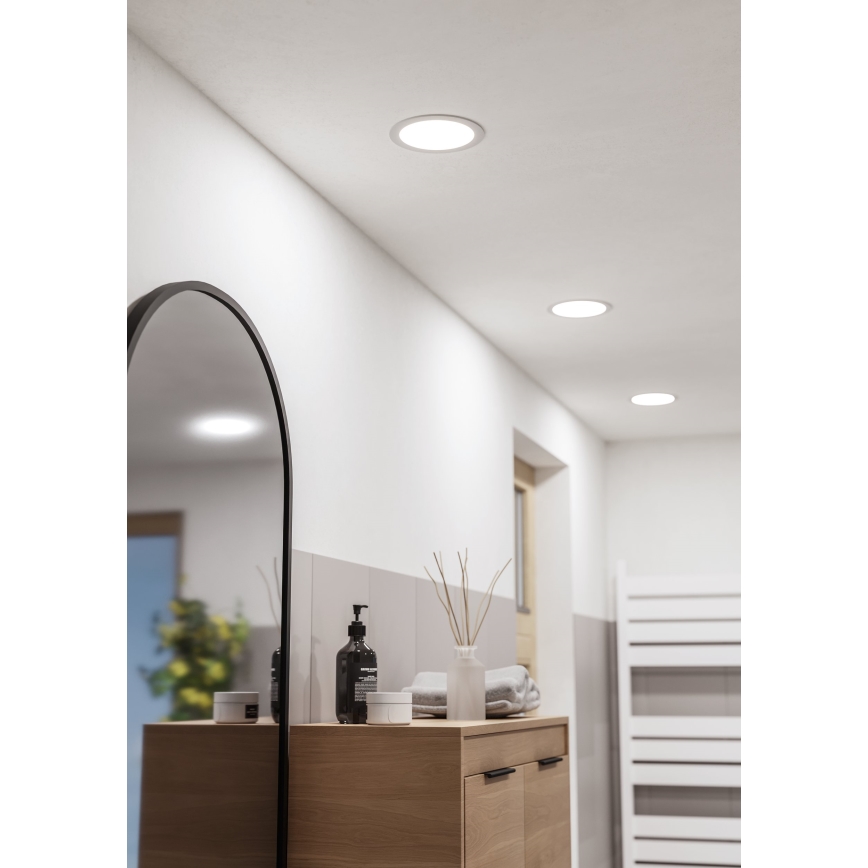 Eglo - LED ugradno stropno svjetlo za kupaonicu LED/10,5W/230V 2700/4000/6500K pr. 16,8 cm IP44 bijela