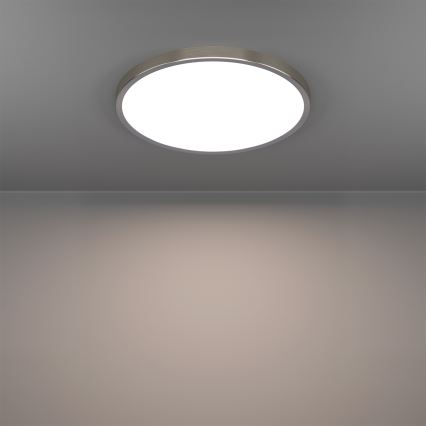 Eglo - LED RGBW prigušivo stropno svjetlo za kupaonicu LED/17,5W/230V 2700-6500K promjer 38,9 cm IP44 matni krom