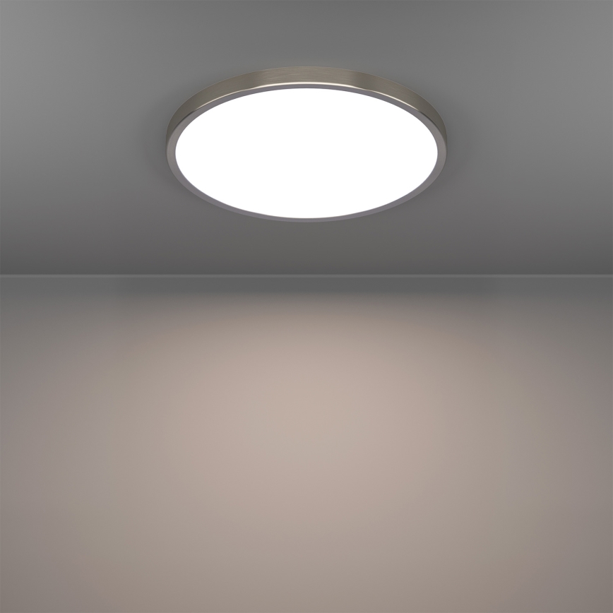 Eglo - LED RGBW prigušivo stropno svjetlo za kupaonicu LED/17,5W/230V 2700-6500K promjer 38,9 cm IP44 matni krom