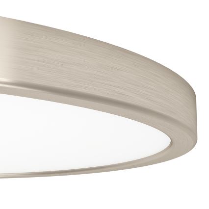 Eglo - LED RGBW prigušivo stropno svjetlo za kupaonicu LED/17,5W/230V 2700-6500K promjer 38,9 cm IP44 matni krom