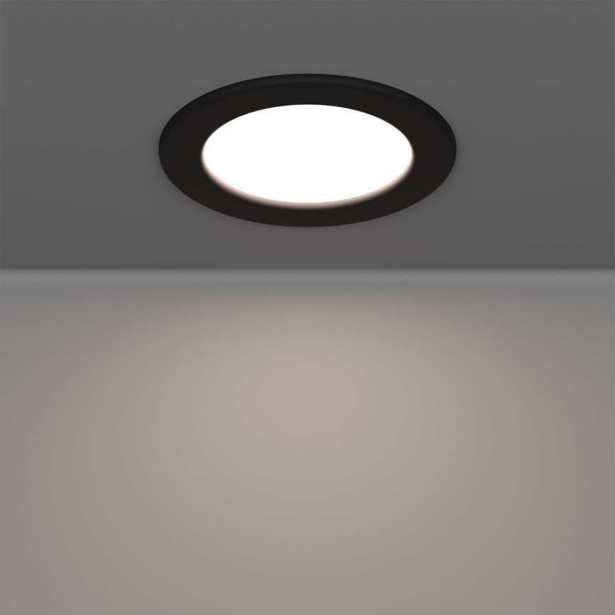Eglo - LED RGBW prigušiva ugradna svjetiljka za kupaonicu LED/5W/230V 2700-6500K Ø 12 cm IP44 crna