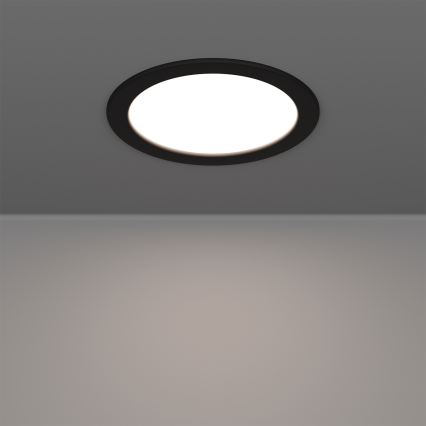Eglo - LED RGBW prigušivo kupaonsko ugradno stropno svjetlo LED/9,5W/230V 2700-6500K Ø 16,8 cm IP44 crno
