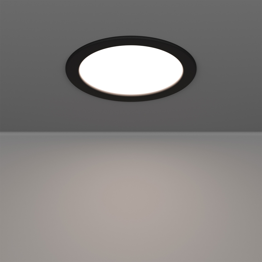 Eglo - LED RGBW prigušivo kupaonsko ugradno stropno svjetlo LED/9,5W/230V 2700-6500K Ø 16,8 cm IP44 crno