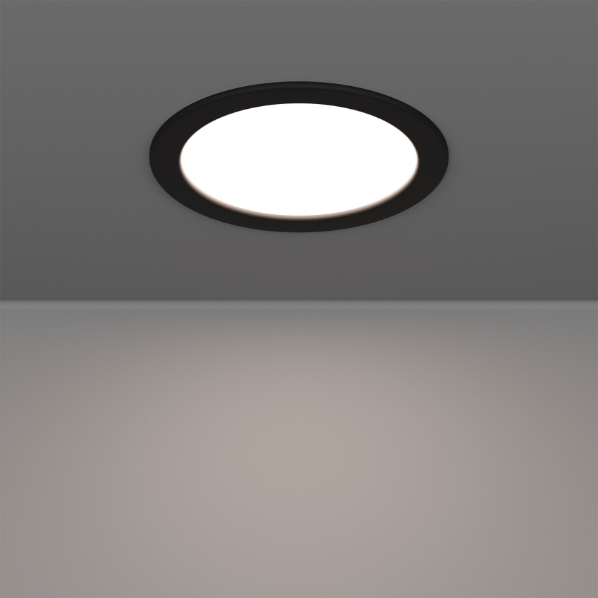 Eglo - LED RGBW, ugradna stropna svjetiljka za kupaonicu s mogućnošću prigušivanja LED/9,5W/230V 2700-6500K promjer 16,8 cm IP44 crna