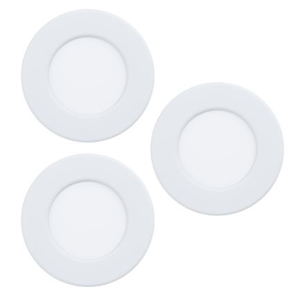 Eglo - SET 3x LED RGBW prigušivo kupaonsko ugradno stropno svjetlo LED/2,8W/230V 2700-6500K Ø 8,8 cm IP44 bijela