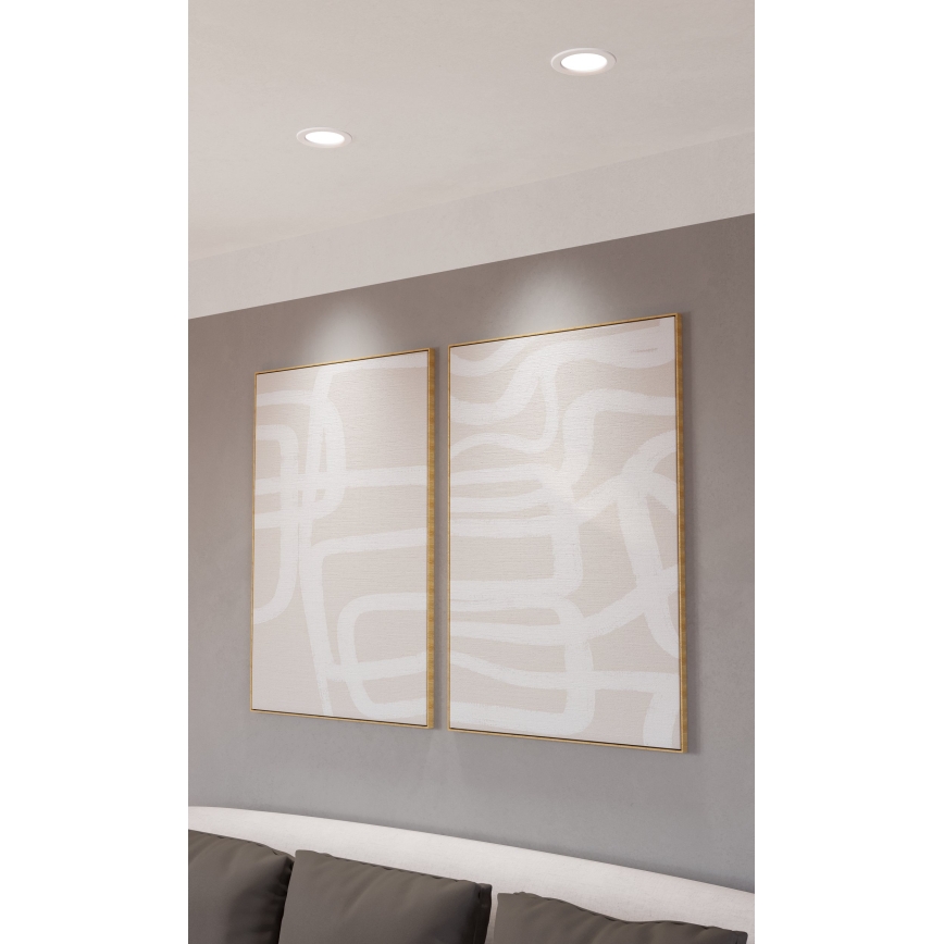 Eglo - LED RGBW prigušivo kupaonsko ugradno stropno svjetlo LED/5W/230V 2700-6500K Ø 12 cm IP44 bijelo