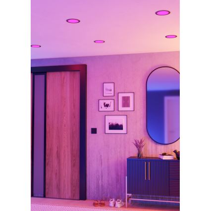 Eglo - LED RGBW s možností prigušenja ugradno stropno svjetlo za kupaonicu LED/9,5W/230V 2700-6500K Ø 16,8 cm IP44 mat krom