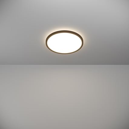 Eglo - LED Stropna svjetiljka za kupaonicu LED/13,9W/230V 2700/4000/6500K pr. 30 cm IP44 crna
