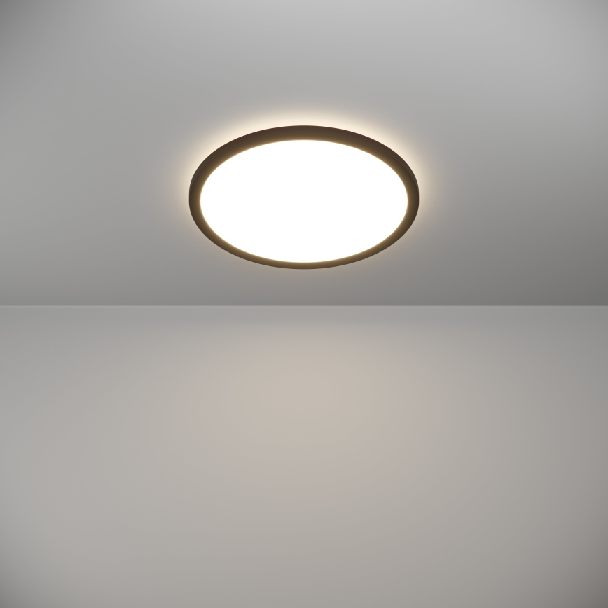 Eglo - LED stropna svjetiljka za kupaonicu LED/18,5W/230V 2700K/4000K/6500K promjer 38,9 cm IP44 crna