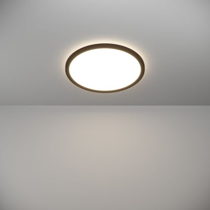 Eglo - LED Stropna svjetiljka za kupaonicu LED/18,5W/230V 2700K/4000K/6500K pr. 38,9 cm IP44 crna