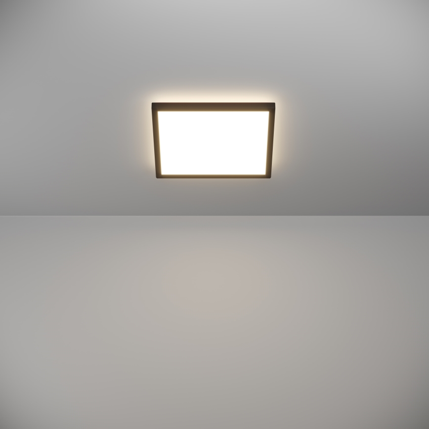 Eglo - LED Stropna svjetiljka za kupaonicu LED/13,4W/230V 2700/4000/6500K 29x29 cm IP44 crna