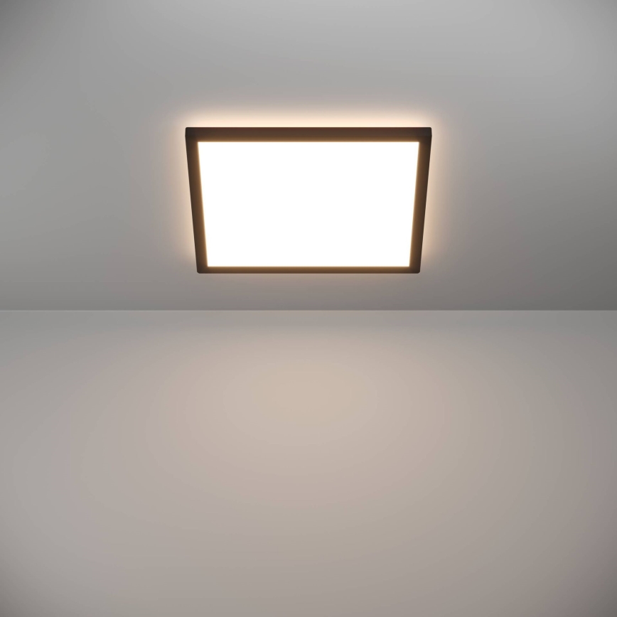 Eglo - LED Stropna svjetiljka za kupaonicu LED/17,6W/230V 2700/4000/6500K 39x39 cm IP44 crna