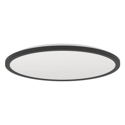 Eglo - LED Prigušiva stropna svjetiljka za kupaonicu LED/16,8W/230V 2700-6500K pr. 50 cm IP44 crna + daljinski upravljač