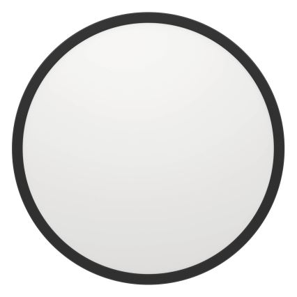 Eglo - LED Prigušiva stropna svjetiljka za kupaonicu LED/16,8W/230V 2700-6500K pr. 50 cm IP44 crna + daljinski upravljač