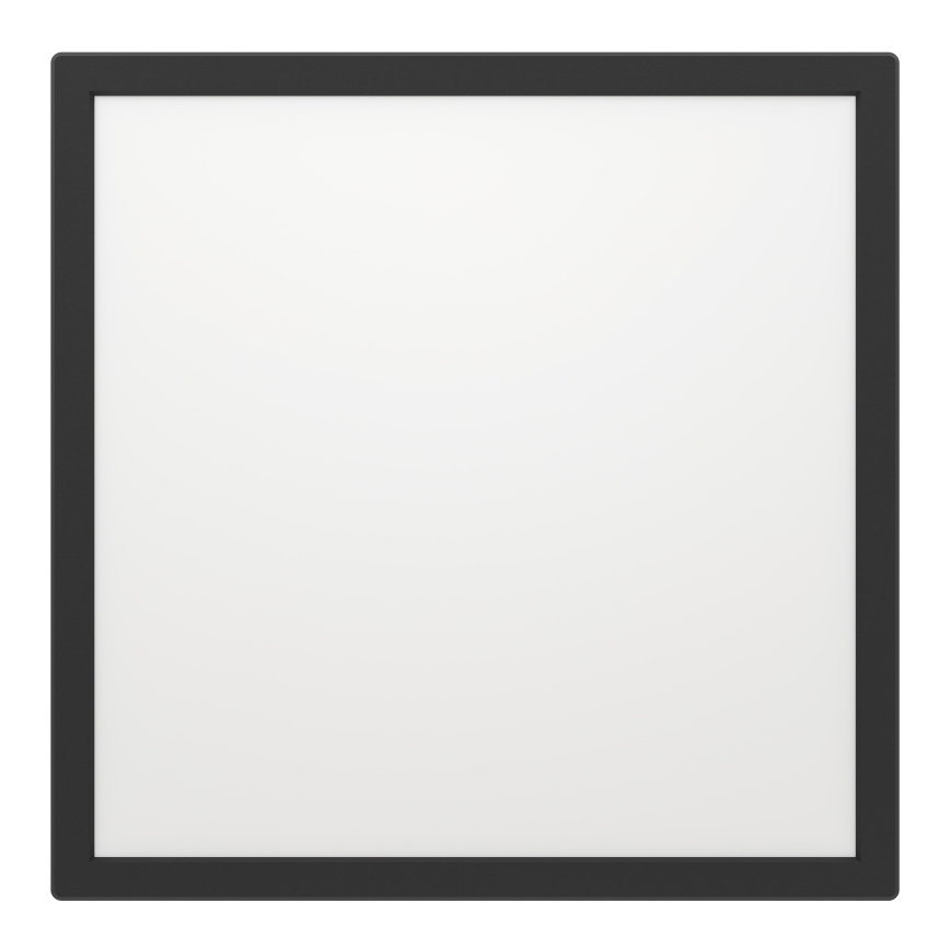 Eglo - LED stropna svjetiljka za kupaonicu s mogućnošću prigušivanja LED/17,6W/230V 2700-6500K 39x39 cm IP44 crna + daljinski upravljač