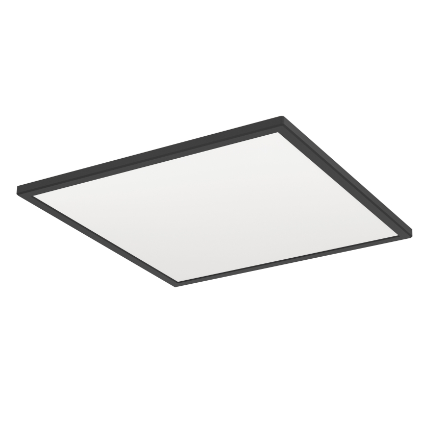 Eglo 901457 - LED Prigušiva stropna svjetiljka za kupaonicu LED/17W/230V 2700-6500K 50x50 cm IP44 crna + daljinski upravljač