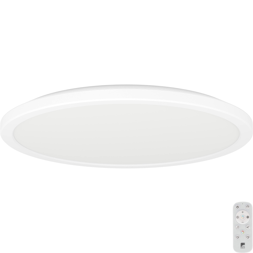 Eglo - LED Prigušiva stropna svjetiljka za kupaonicu LED/18,5W/230V 2700-6500K pr. 38,9 cm IP44 bijela + daljinski upravljač