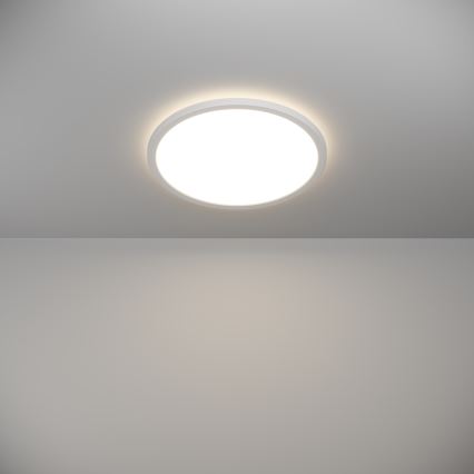 Eglo - LED Prigušiva stropna svjetiljka za kupaonicu LED/18,5W/230V 2700-6500K pr. 38,9 cm IP44 bijela + daljinski upravljač