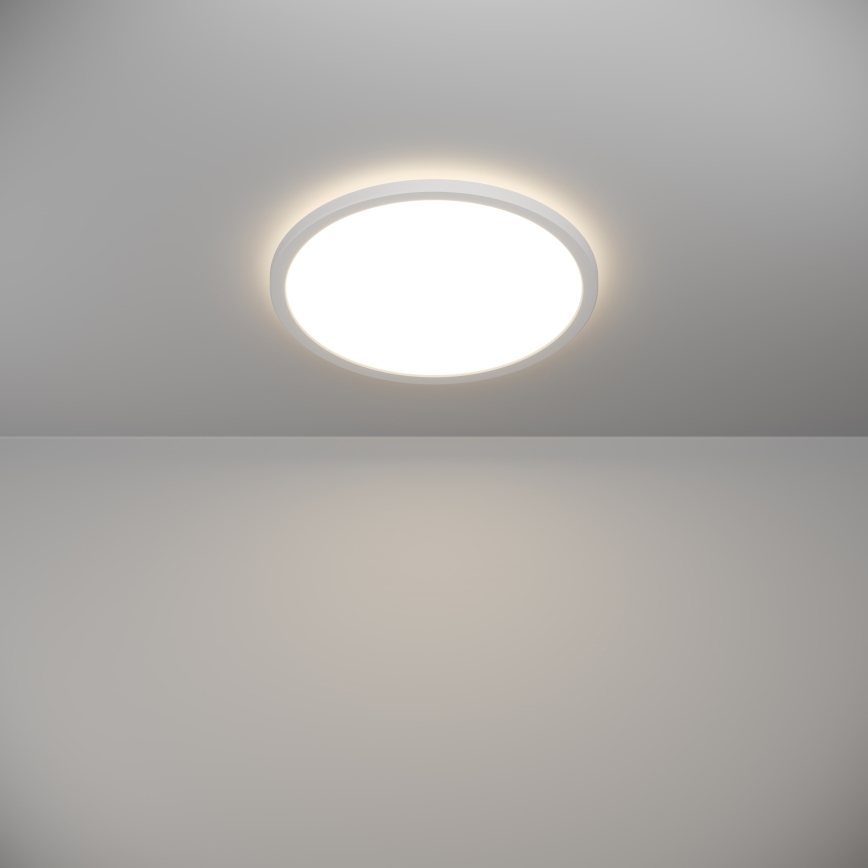 Eglo - LED Prigušiva stropna svjetiljka za kupaonicu LED/18,5W/230V 2700-6500K pr. 38,9 cm IP44 bijela + daljinski upravljač