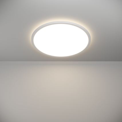 Eglo - LED Prigušiva stropna svjetiljka za kupaonicu LED/16,8W/230V 2700-6500K pr.50 cm IP44 bijela + daljinski upravljač