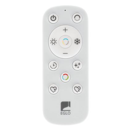 Eglo - LED Prigušiva stropna svjetiljka za kupaonicu LED/17,6W/230V 2700-6500K 39x39 cm IP44 bijela + daljinski upravljač
