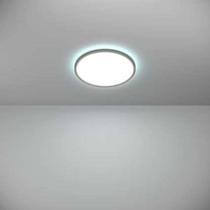 Eglo - LED RGBW stropna svjetiljka za kupaonicu s prigušivanjem LED/13,9W/230V 2700-6500K promjer 30 cm IP44 crna ZigBee