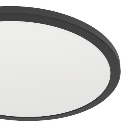 Eglo - LED RGBW Prigušiva stropna svjetiljka za kupaonicu LED/18,5W/230V 2700-6500K pr.38,9cm IP44 crna ZigBee
