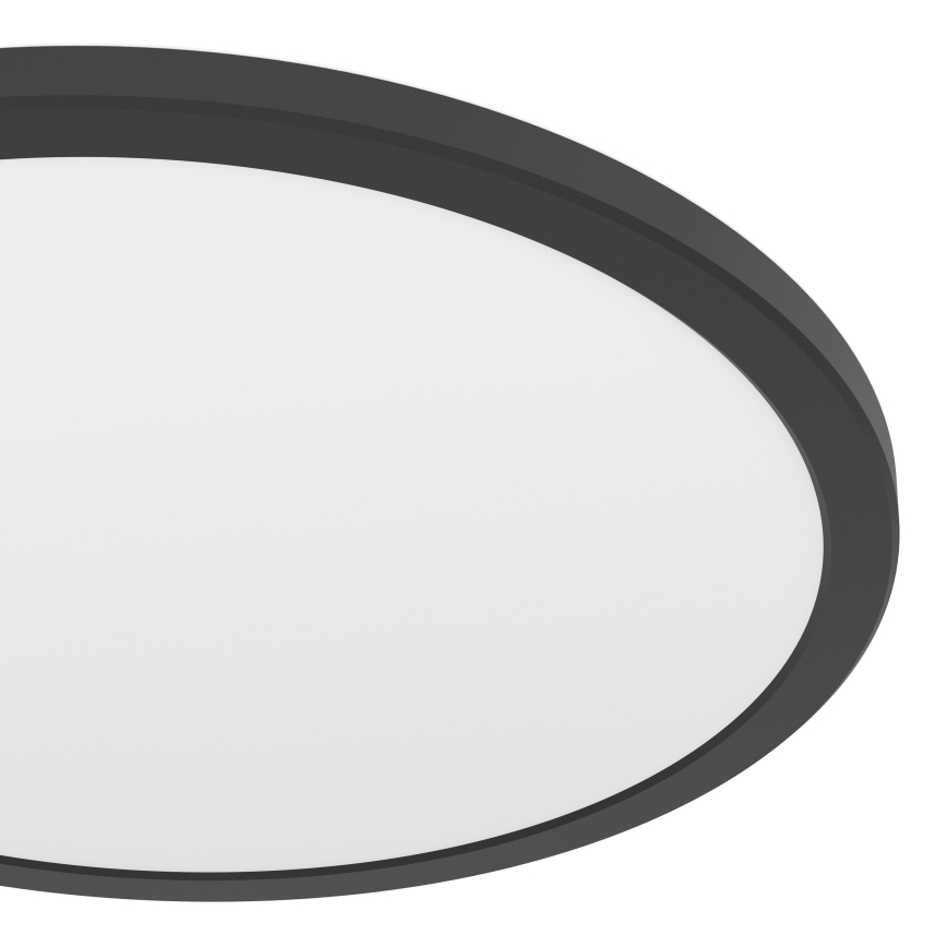 Eglo - LED RGBW Prigušiva stropna svjetiljka za kupaonicu LED/18,5W/230V 2700-6500K pr.38,9cm IP44 crna ZigBee