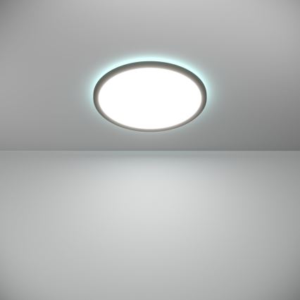 Eglo - LED RGBW Prigušiva stropna svjetiljka za kupaonicu LED/18,5W/230V 2700-6500K pr.38,9cm IP44 crna ZigBee