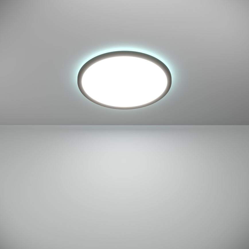 Eglo - LED RGBW Prigušiva stropna svjetiljka za kupaonicu LED/18,5W/230V 2700-6500K pr.38,9cm IP44 crna ZigBee
