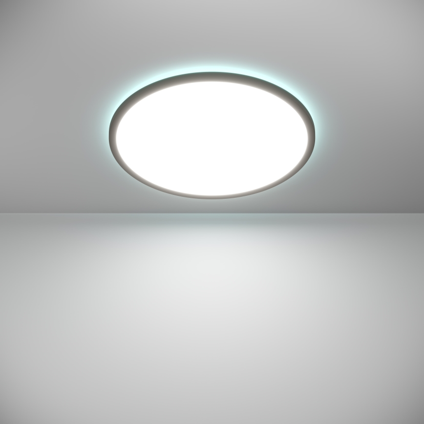 Eglo - LED RGBW Prigušiva stropna svjetiljka za kupaonicu LED/16,8W/230V 2700-6500K pr. 50 cm IP44 crna ZigBee