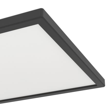 Eglo - LED RGBW Prigušiva stropna svjetiljka za kupaonicu LED/13,4W/230V 2700-6500K 29x29 cm IP44 crna