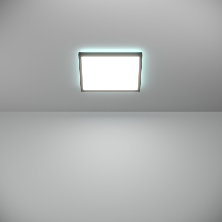 Eglo - LED RGBW Prigušiva stropna svjetiljka za kupaonicu LED/13,4W/230V 2700-6500K 29x29 cm IP44 crna