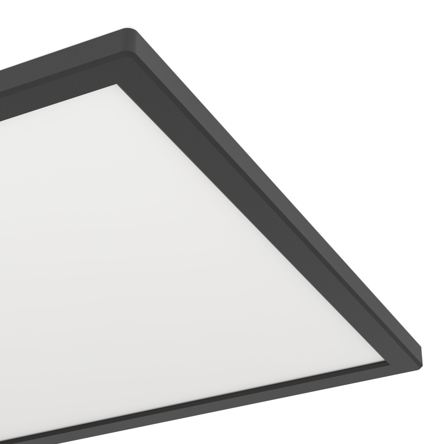 Eglo - LED RGBW Prigušiva stropna svjetiljka za kupaonicu LED/17,6W/230V 2700-6500K 39x39 cm IP44 crna ZigBee