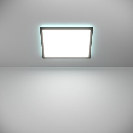Eglo - LED RGBW Prigušiva stropna svjetiljka za kupaonicu LED/17,6W/230V 2700-6500K 39x39 cm IP44 crna ZigBee