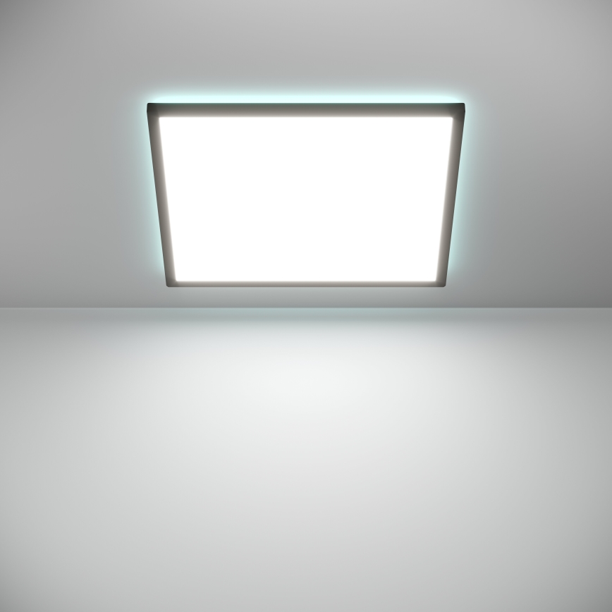Eglo - LED RGBW Prigušiva stropna svjetiljka za kupaonicu LED/17W/230V 2700-6500K 50x50cm IP44 crna ZigBee