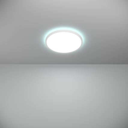 Eglo - LED RGBW Prigušiva stropna svjetiljka za kupaonicu LED/13,9W/230V 2700-6500K pr. 30 cm IP44 bijela ZigBee