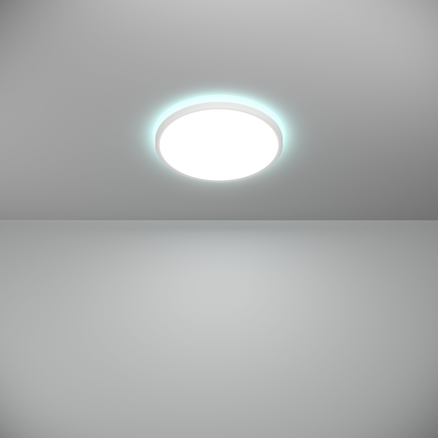 Eglo - LED RGBW Prigušiva stropna svjetiljka za kupaonicu LED/13,9W/230V 2700-6500K pr. 30 cm IP44 bijela ZigBee
