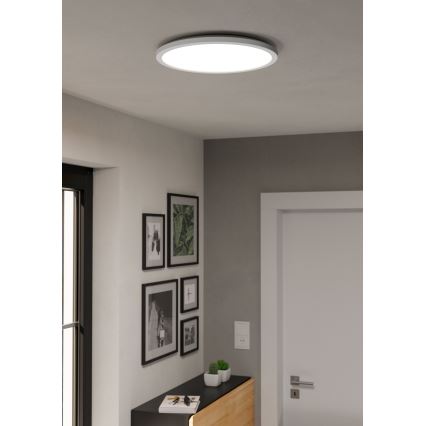 Eglo - LED RGBW Prigušiva stropna svjetiljka za kupaonicu LED/18,5W/230V 2700-6500K pr.38,9cm IP44 bijela ZigBee