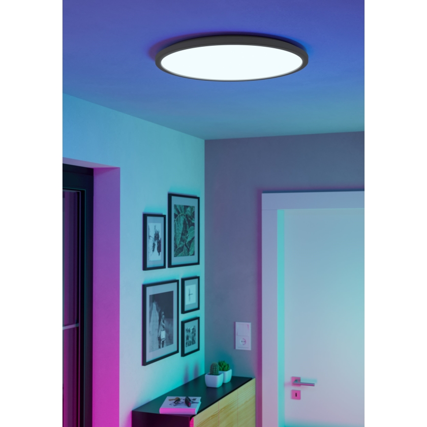 Eglo - LED RGBW Prigušiva stropna svjetiljka za kupaonicu LED/16,8W/230V 2700-6500K pr. 50 cm IP44 bijela ZigBee