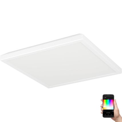 Eglo - LED RGBW Prigušiva stropna svjetiljka za kupaonicu LED/13,4W/230V 2700-6500K 29x29 cm IP44 bijela ZigBee