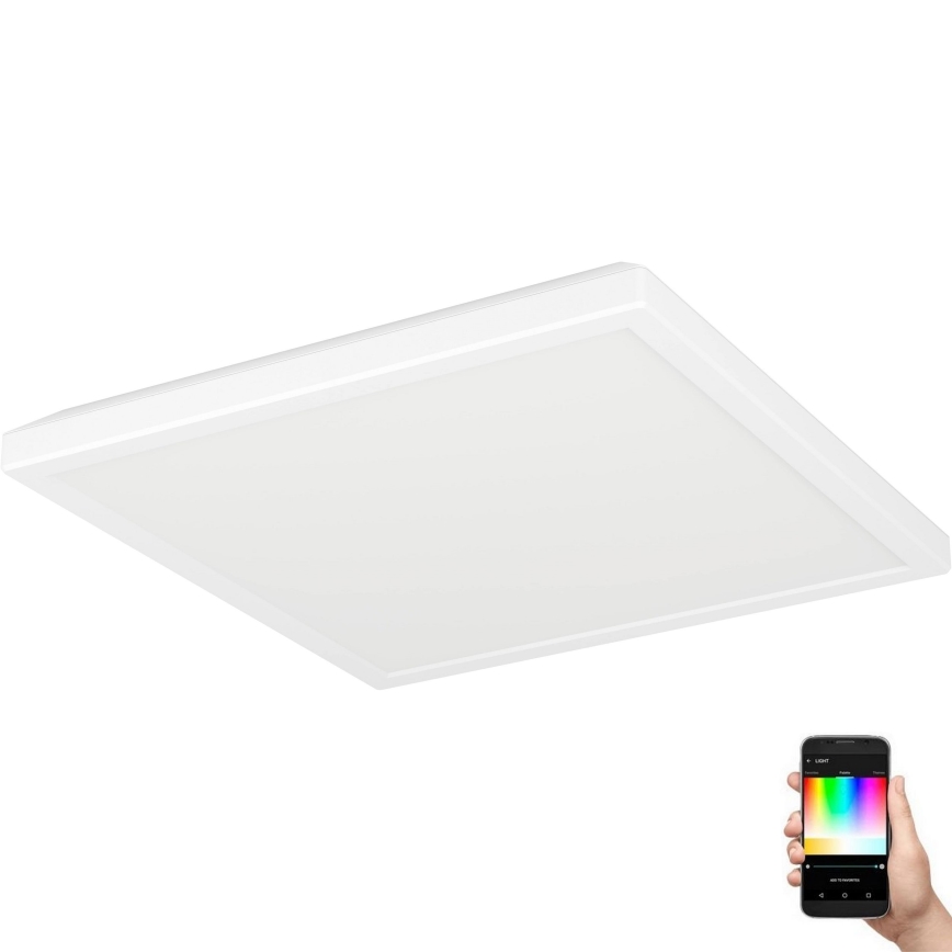 Eglo - LED RGBW Prigušiva stropna svjetiljka za kupaonicu LED/13,4W/230V 2700-6500K 29x29 cm IP44 bijela ZigBee