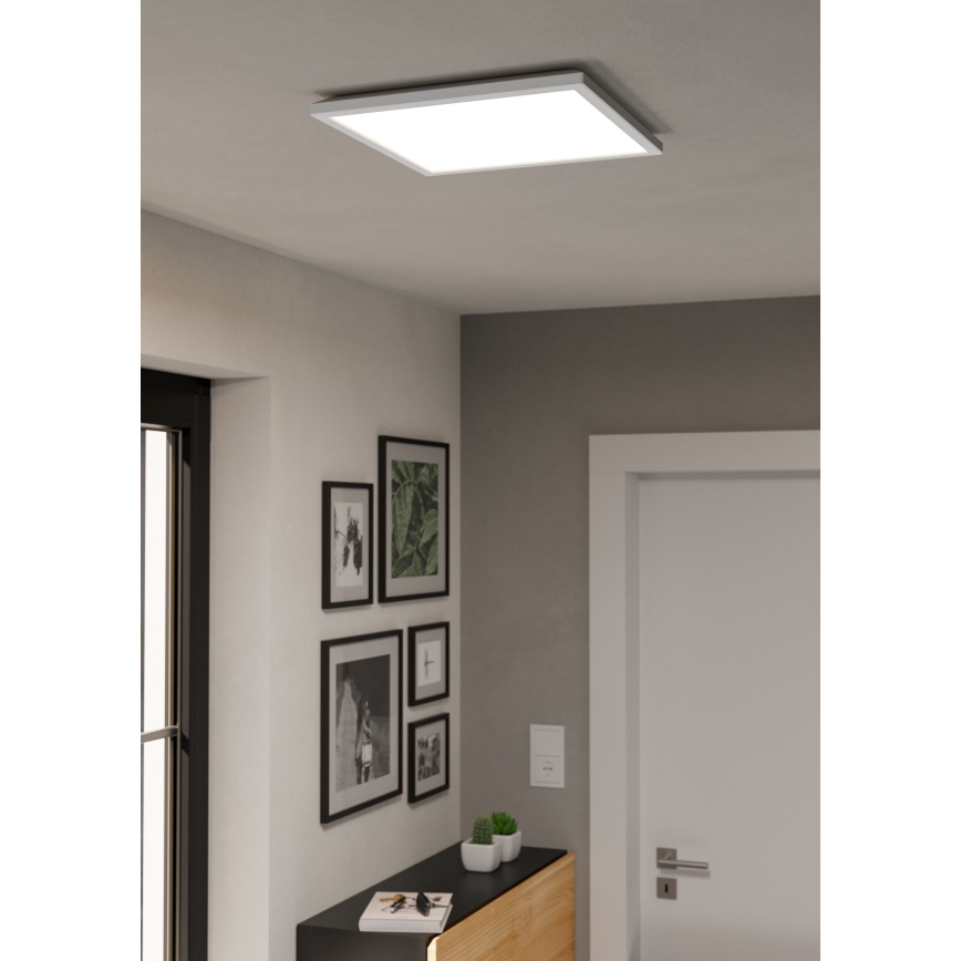 Eglo - LED RGBW Prigušiva stropna svjetiljka za kupaonicu LED/17,6W/230V 2700-6500K 39x39 cm IP44 bijela ZigBee