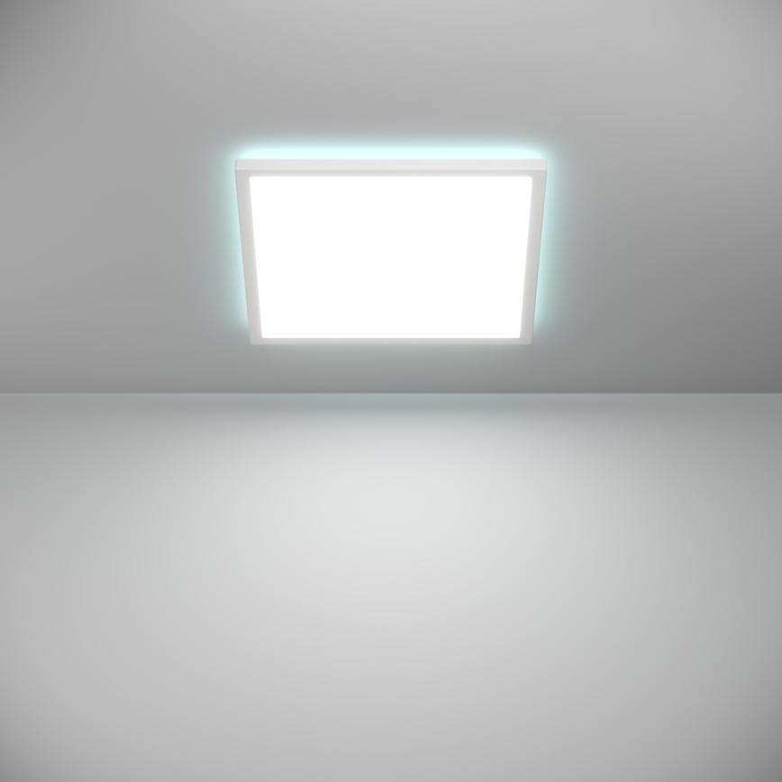 Eglo - LED RGBW stropna svjetiljka za kupaonicu s prigušivanjem LED/17,6W/230V 2700-6500K 39x39 cm IP44 bijela ZigBee