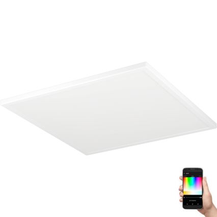 Eglo - LED RGBW Prigušiva stropna svjetiljka za kupaonicu LED/17W/230V 2700-6500K 50x50 cm IP44 bijela ZigBee