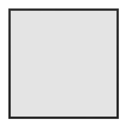 Eglo - LED RGBW površinski montirani panel s mogućnošću prigušivanja LED/33W/230V 2700-6500K 60x60 cm crna