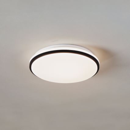 Eglo - LED stropno svjetlo za kupaonicu LED/18W/230V 3000/4000/6500K promjer 34 cm IP54 crno