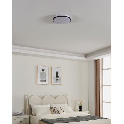 Eglo - LED kupaonsko stropno svjetlo LED/18W/230V 3000/4000/6500K IP54 crno