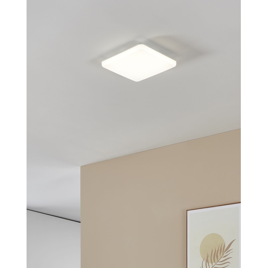 Eglo - LED kupaonska stropna svjetiljka LED/16,5W/230V 2700/4000/6500K 26x26 cm IP54 bijela