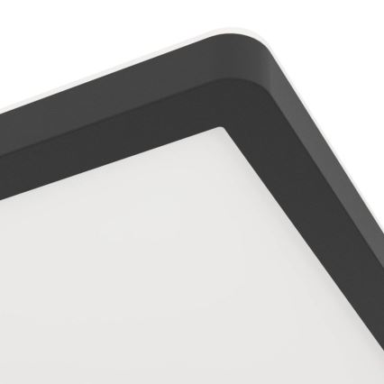 Eglo - LED kupaonsko stropno svjetlo LED/16,4W/230V 29x29 cm IP54 crno